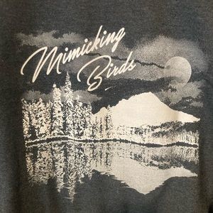 MIMICKING BIRDS band long sleeve sweatshirt.